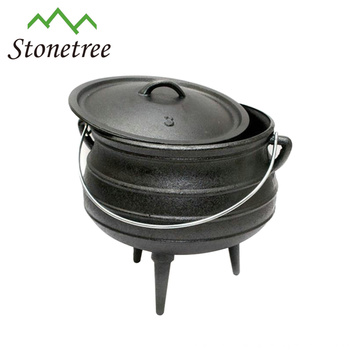 Südafrika Cast Iron 3-beiniger Potjie Pot